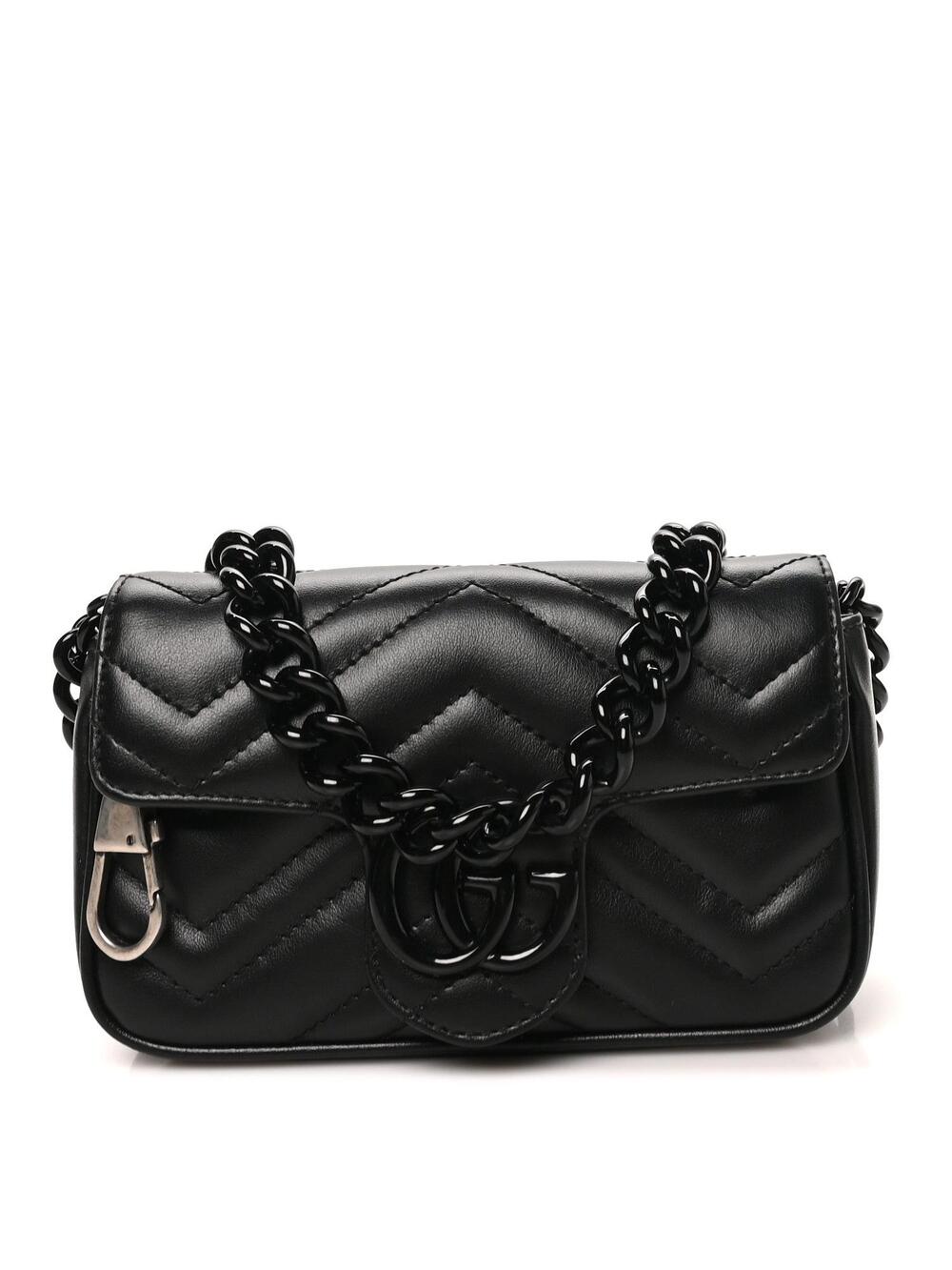 Gucci Calfskin Matelasse Monochrome Gg #308857G10B